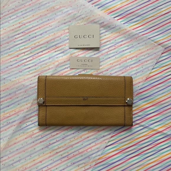 Gucci Brown Leather Wallet - Picture 3 of 14
